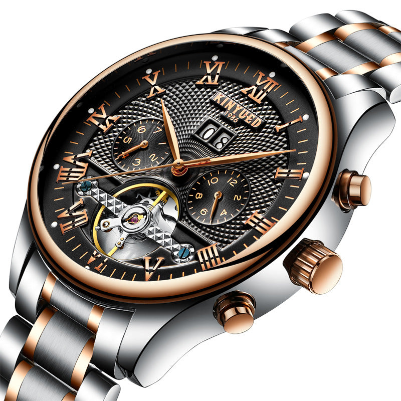 Men's Automatic Skeleton Multifunction Watch