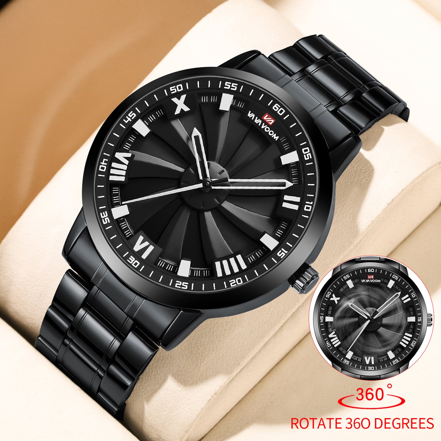 Sharingan Rotating Dial Quartz Watch