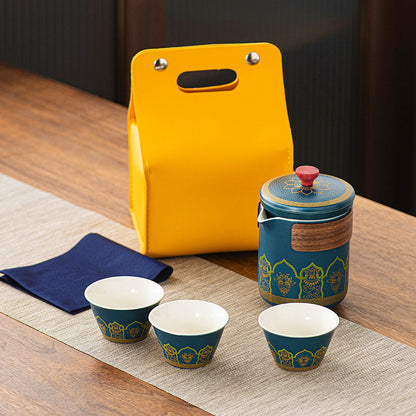 Portable Ceramic Travel Tea Set