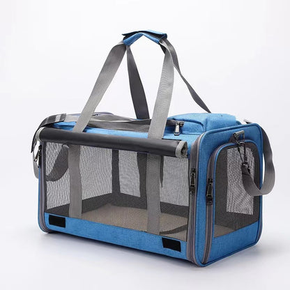 Large Capacity Foldable Pet Carrier Bag for Cats