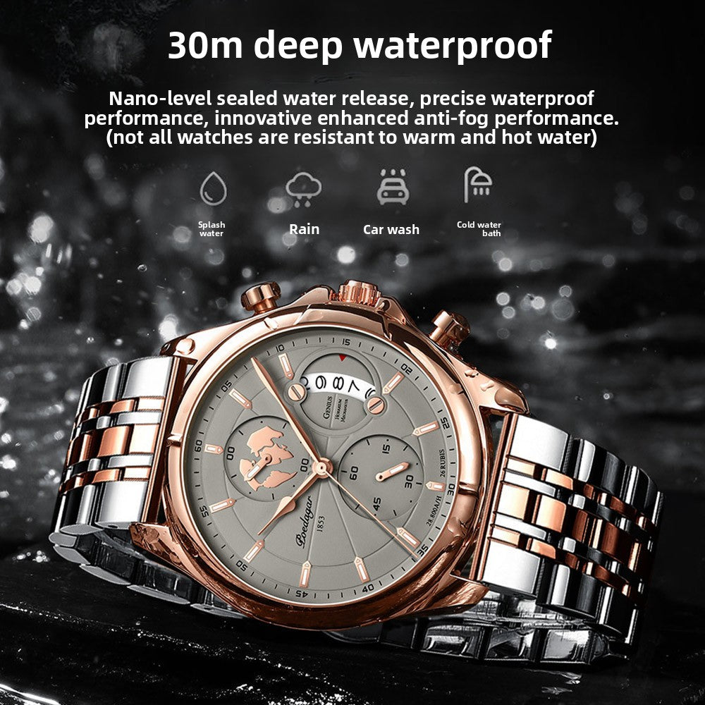 Multifunctional Waterproof Mens Sport Watch