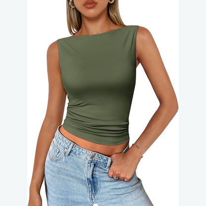 Women's Sleeveless Square Neck Camisole Top