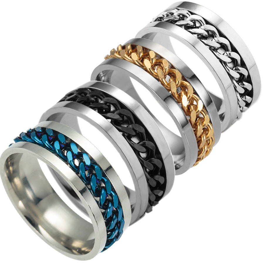 Rotating Stainless Steel Ring Bottle Opener