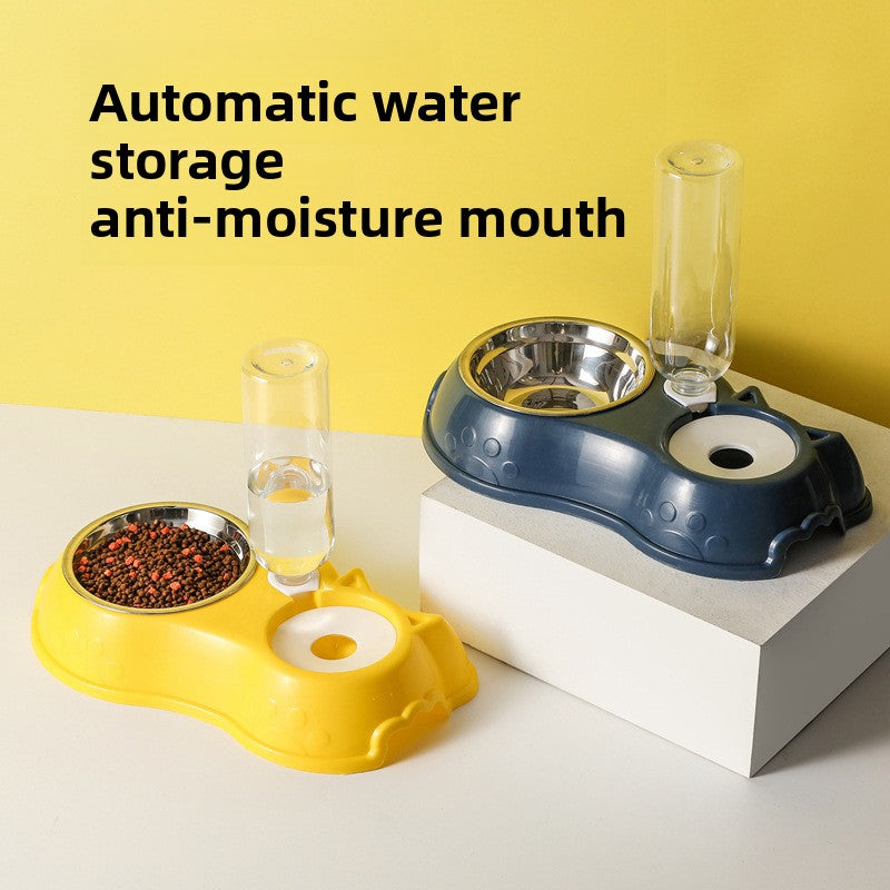 Automatic Pet Food and Water Dispenser Bowl