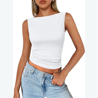 Women's Sleeveless Square Neck Camisole Top