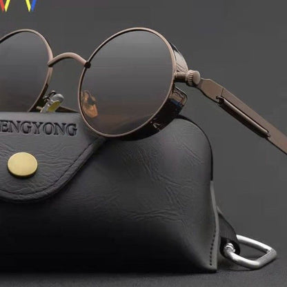 Retro Round Frame Sunglasses