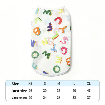 Floral Pet Shirt for Cats and Small Dogs