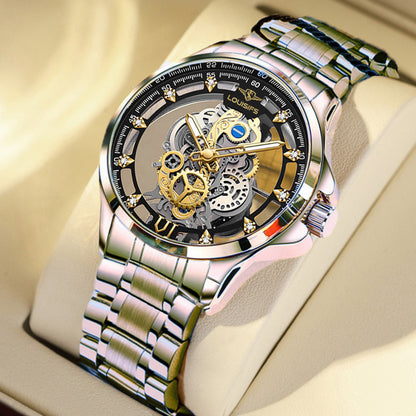 Double Sided Hollow Mechanical Style Watch
