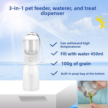 Portable Pet Water and Food Dispenser