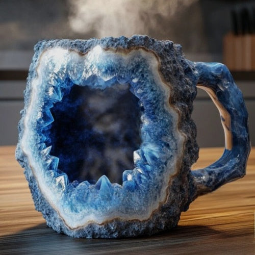 Crystal Coffee Mugs Imitation Mineral Crystal Coffee Resin Cup