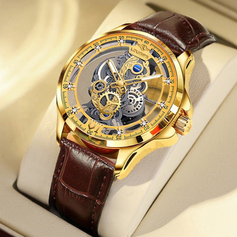 Double Sided Hollow Mechanical Style Watch