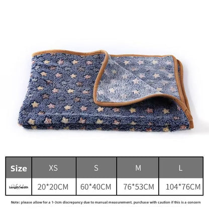 Manufacturer's Ready-Made Cat and Dog Mats, Blankets, Flannel Blankets, Four-Season Blankets, Pet Comfort and Warmth, Autumn and Winter Coral Velvet