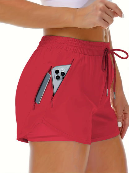 Womens Elastic Fitness Shorts