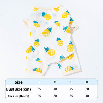Floral Pet Shirt for Cats and Small Dogs