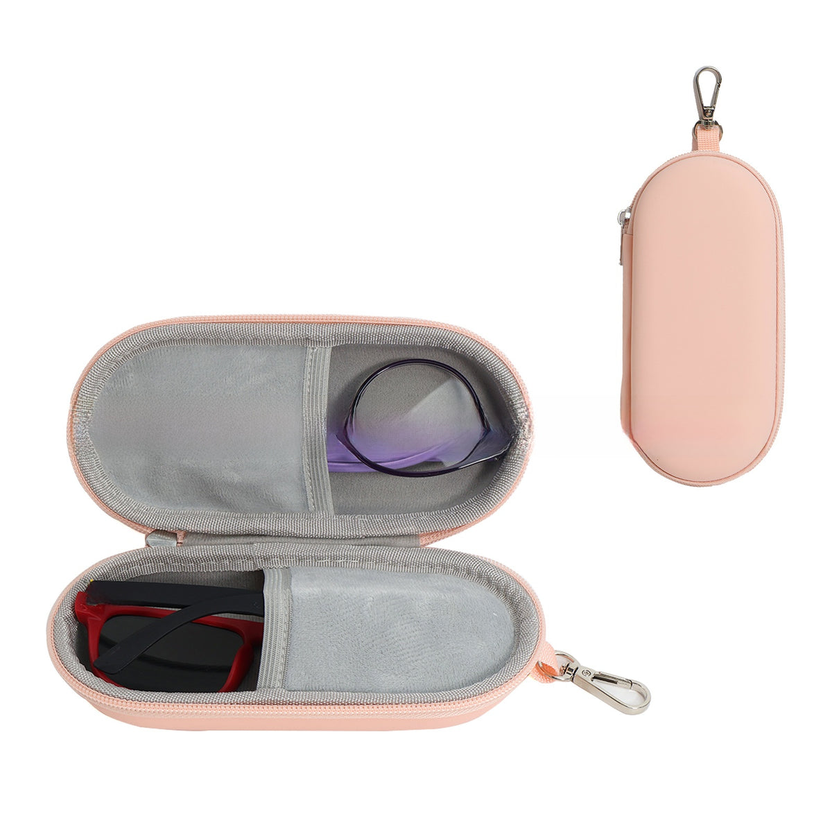 Oval EVA Zipper Sunglasses Case