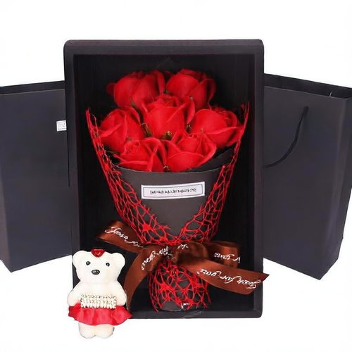Scented Soap Rose Bouquet Gift Box