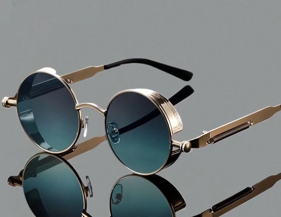 Retro Round Frame Sunglasses