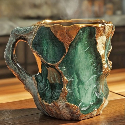 Crystal Coffee Mugs Imitation Mineral Crystal Coffee Resin Cup