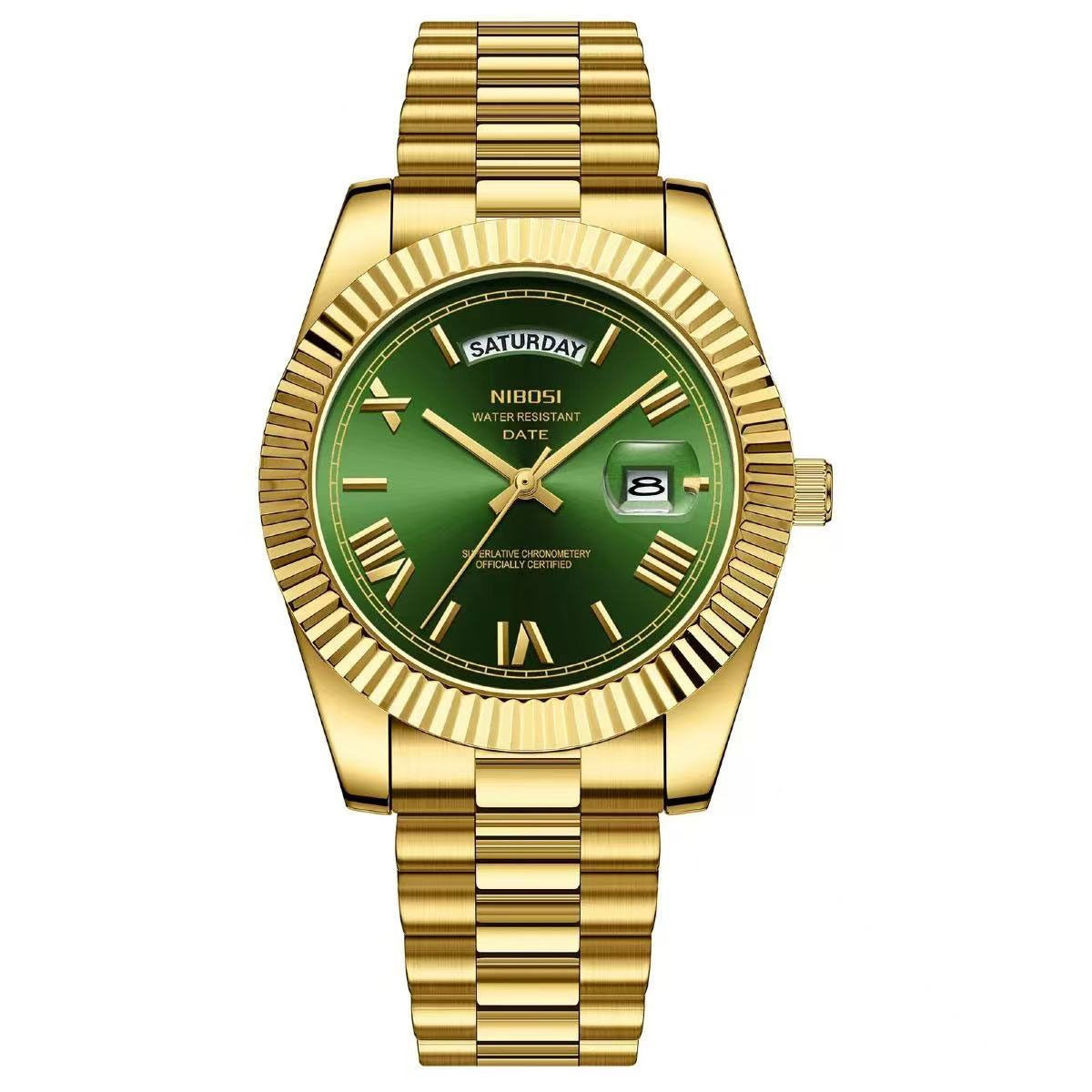 Classic Retro Calendar Watch