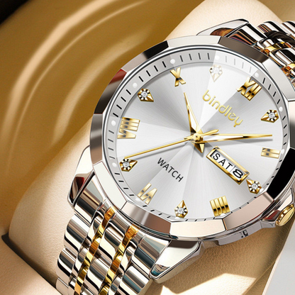Calendar quartz watch