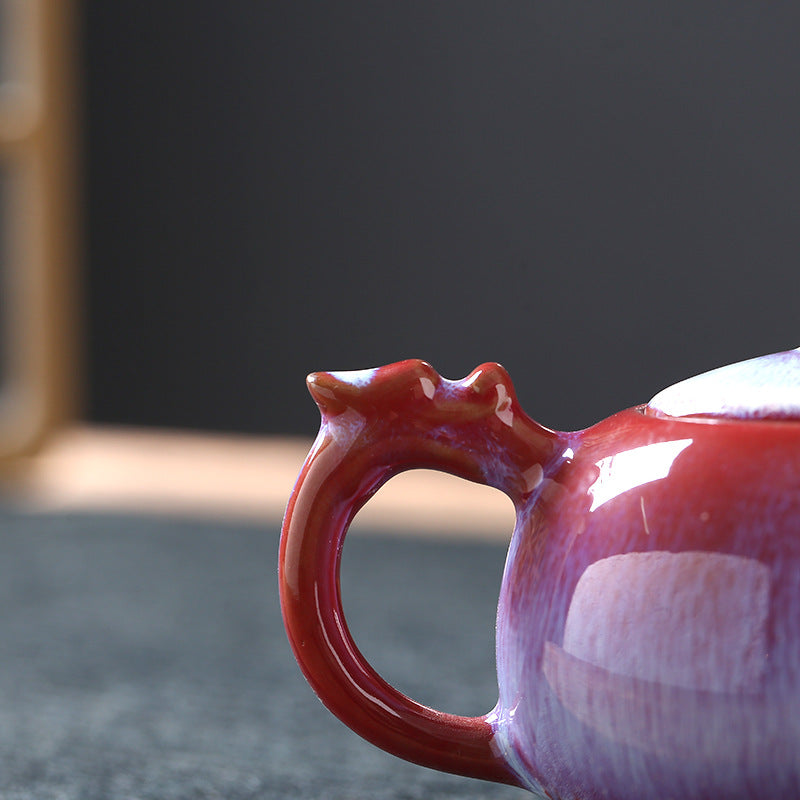 Ceramic Kung Fu Tea Pot with Tianmu Glaze