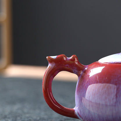 Ceramic Kung Fu Tea Pot with Tianmu Glaze