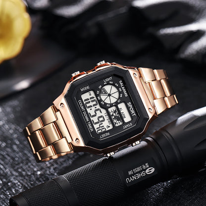 LED Luminous Square Electronic Watch