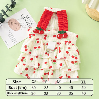 Floral Pet Shirt for Cats and Small Dogs