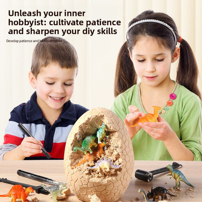 Children Archaeological Digging Dinosaur Egg