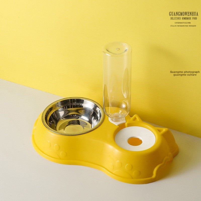 Automatic Pet Food and Water Dispenser Bowl
