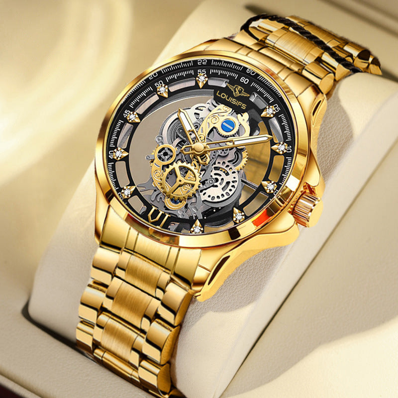 Double Sided Hollow Mechanical Style Watch