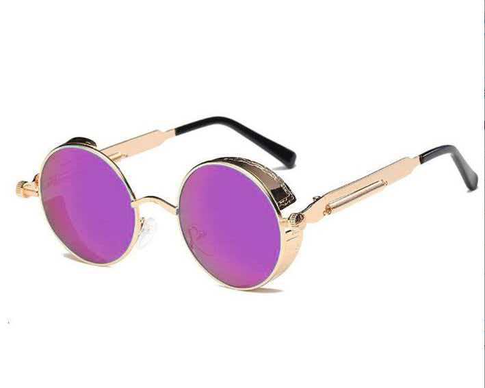 Retro Round Frame Sunglasses