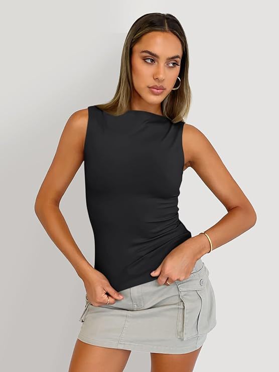 Women's Sleeveless Square Neck Camisole Top