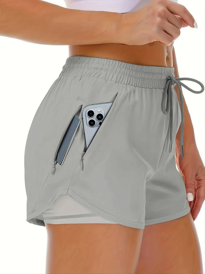 Womens Elastic Fitness Shorts