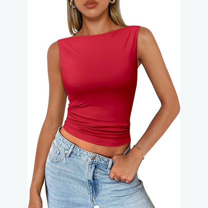 Women's Sleeveless Square Neck Camisole Top