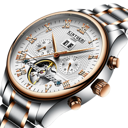 Automatic Mechanical Watch with Tourbillon and Calendar