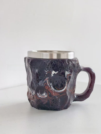 Crystal Coffee Mugs Imitation Mineral Crystal Coffee Resin Cup