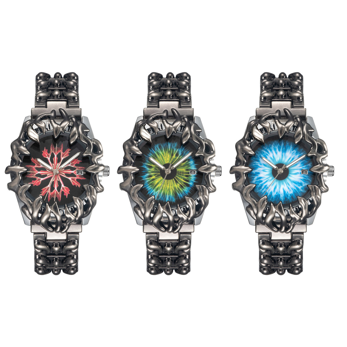 Men's Retro Y2K Claw Quartz Watch – Luminous Calendar Alloy Design