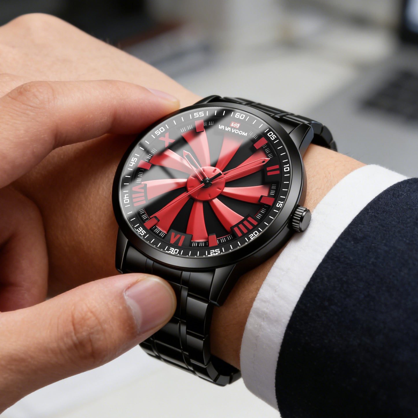Sharingan Rotating Dial Quartz Watch