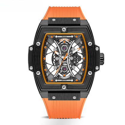 Meigel's New Men's Barrel-Shaped Wholesale Douyin Popular Fashion Trend Silicone Strap Luminous Sports Watch