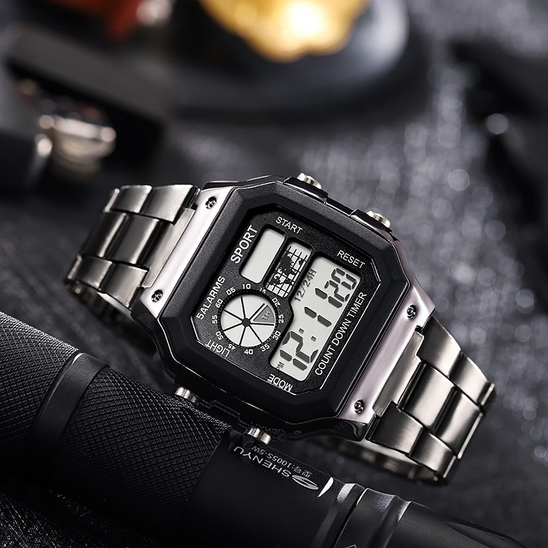 LED Luminous Square Electronic Watch