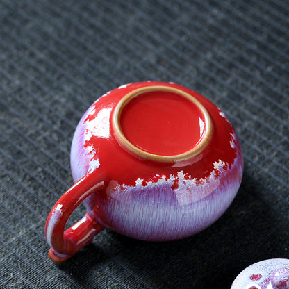 Ceramic Kung Fu Tea Pot with Tianmu Glaze