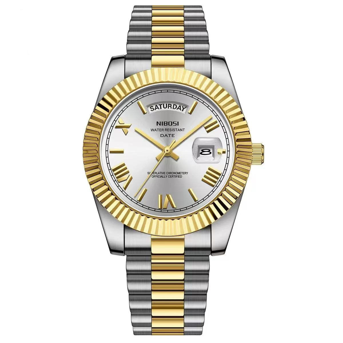 Classic Retro Calendar Watch