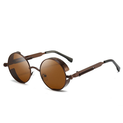 Retro Round Frame Sunglasses