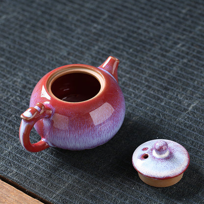 Ceramic Kung Fu Tea Pot with Tianmu Glaze