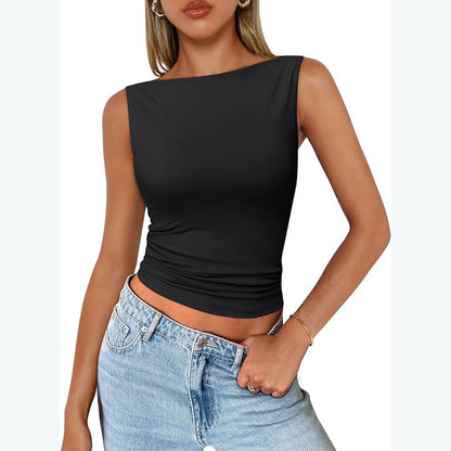Women's Sleeveless Square Neck Camisole Top