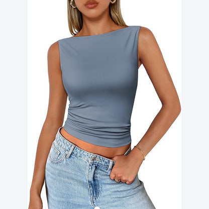 Women's Sleeveless Square Neck Camisole Top