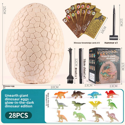 Children Archaeological Digging Dinosaur Egg