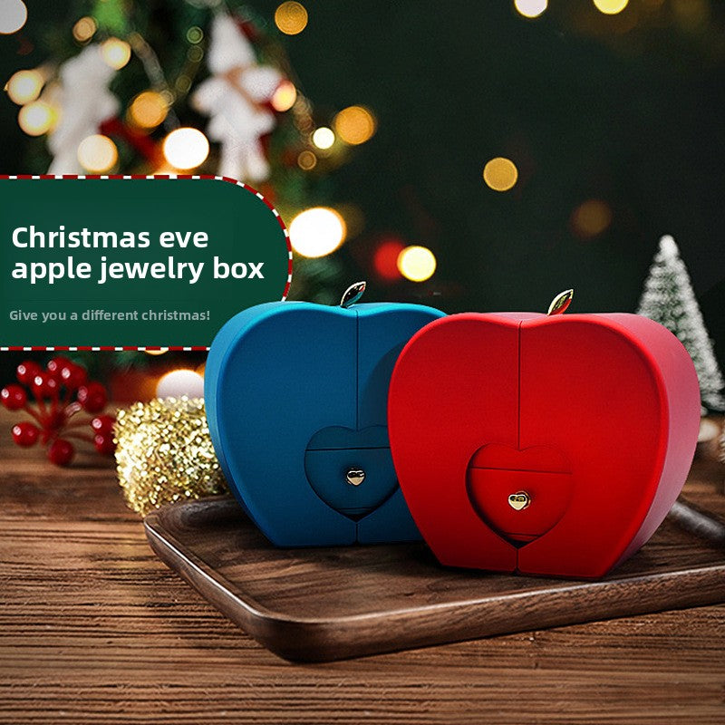 Eternal Flower Christmas Jewelry Gift Box with Necklace