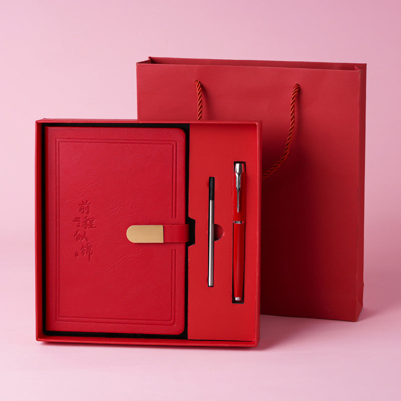 Custom Imitation Leather Notebook with Gift Box